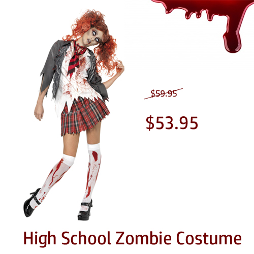 high school zombie costume online cheap