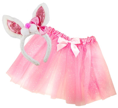 Bunny Rabbit Kids Dress-Up Set - Pink