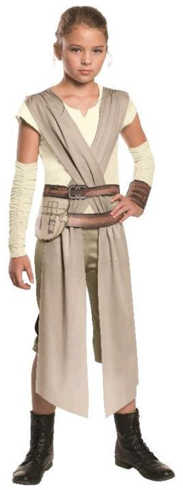 Star Wars - The Force Awakens Rey Hero Fighter Girls Costume