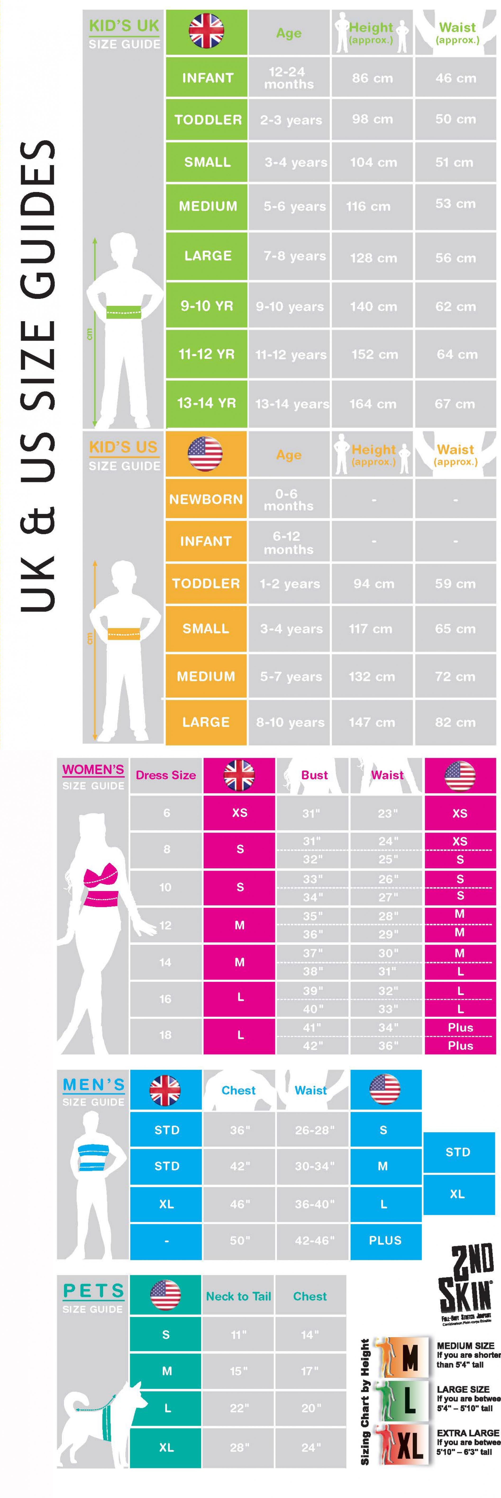 Rubies Costume Size Chart Child