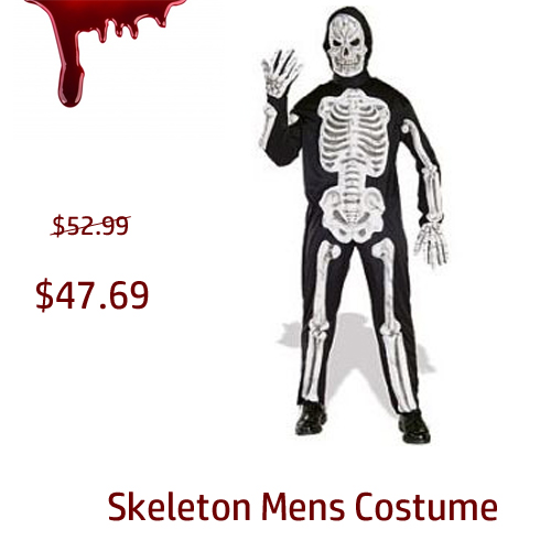 Skeleton Mens Costume cheap